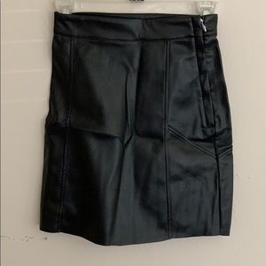 H&M mini faux leather skirt